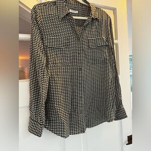 Equipment Blouse Olive Green pattern